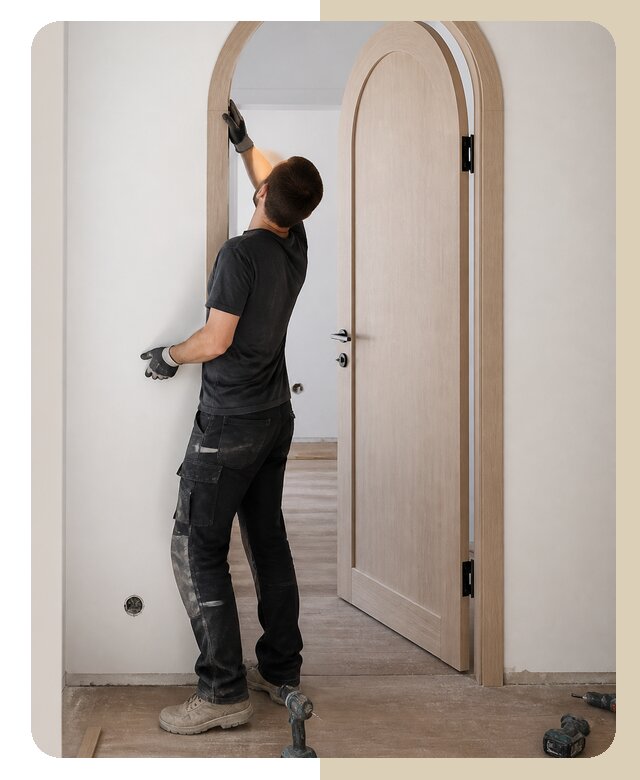 Установка арочной двери в Кропоткине по цене от 7493 р. | ДвериЛегко-Крп