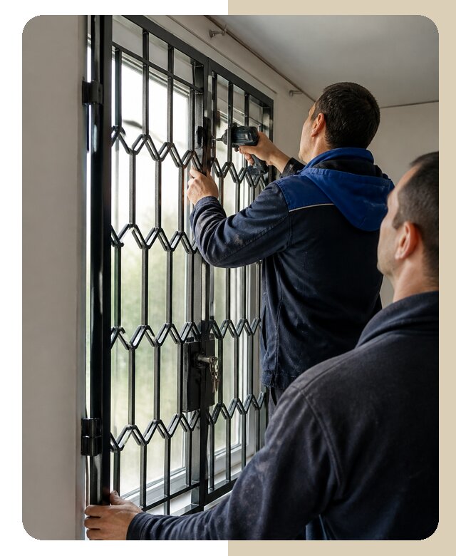 Установка распашных решеток в Кропоткине цена от 7058 р. | ДвериЛегко-Крп